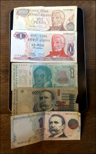 Verschillende valuta Argentinië 