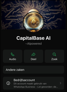 CapitalBase AI op Whatsapp